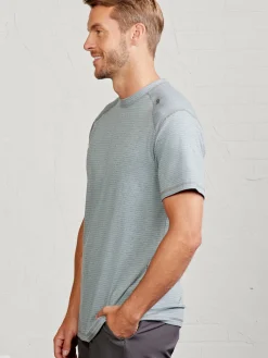 tasc Carrollton Fitness T-Shirt - Mini Stripe