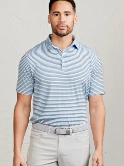 tasc Cloud Polo - Brookline Stripe