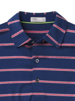 tasc Cloud Polo - Patriot Stripe