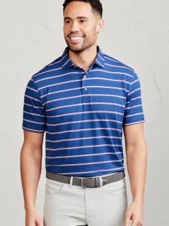 tasc Cloud Polo - Patriot Stripe