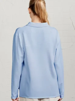 Women tasc French Terry Polo Sweatshirt