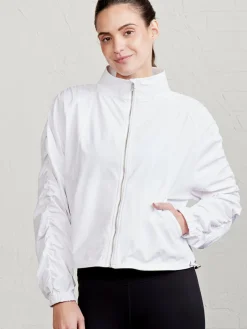 Women tasc Jet Set Ruched Windbreaker