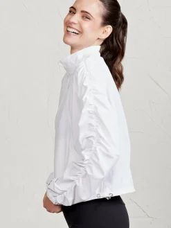 Women tasc Jet Set Ruched Windbreaker