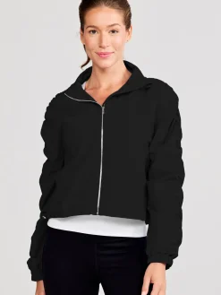 Women tasc Jet Set Ruched Windbreaker