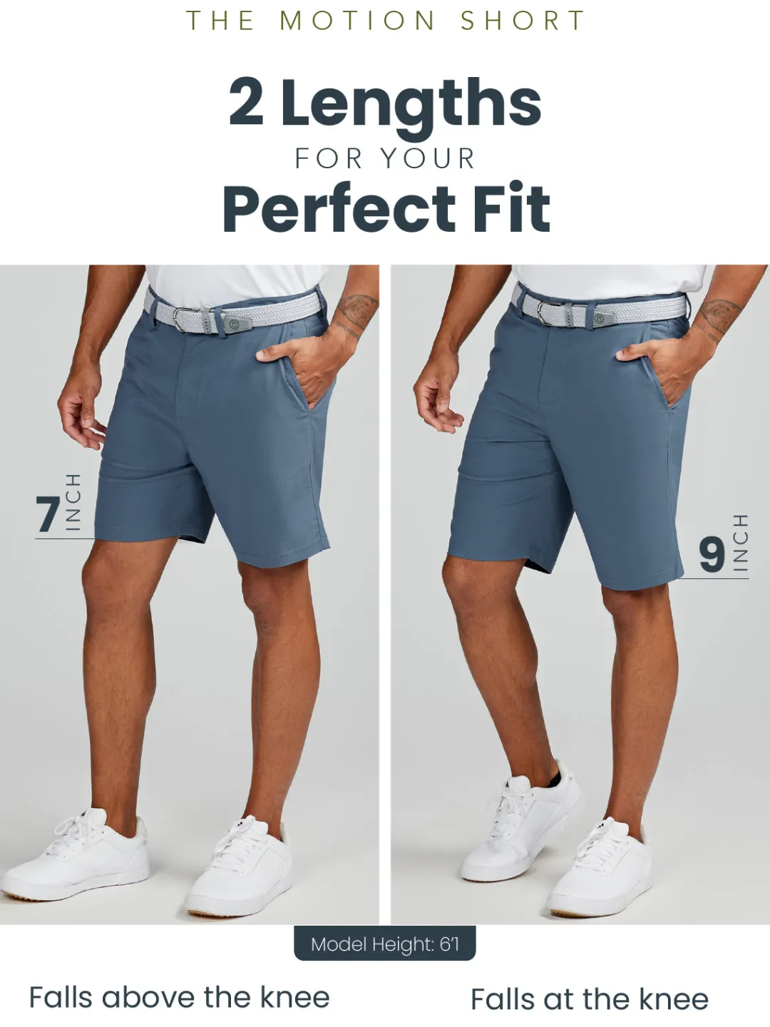 tasc Motion 7in Short | Men's Golf Apparel | Performance